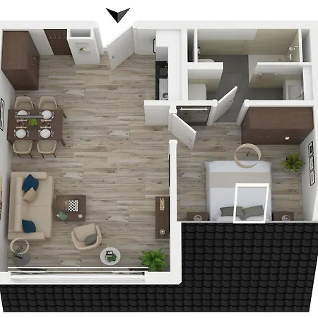 5-sterne-ferienwohnung Duenenidylle Im 3 Obergeschoss Apartman